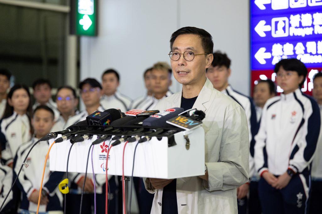 楊潤雄先生希望運動員及團隊可以好好享受殘奧會舞台。