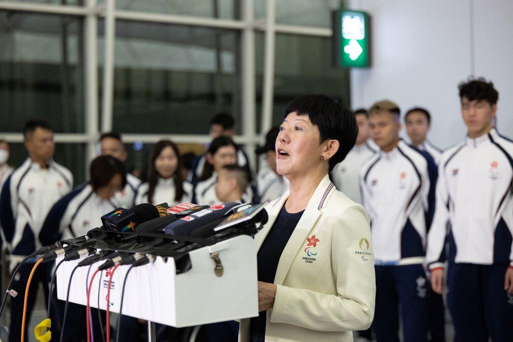 Mrs. Jenny Fung Ma Kit Han hopes athletes will perform at their best at the Paralympic Games and return victorious