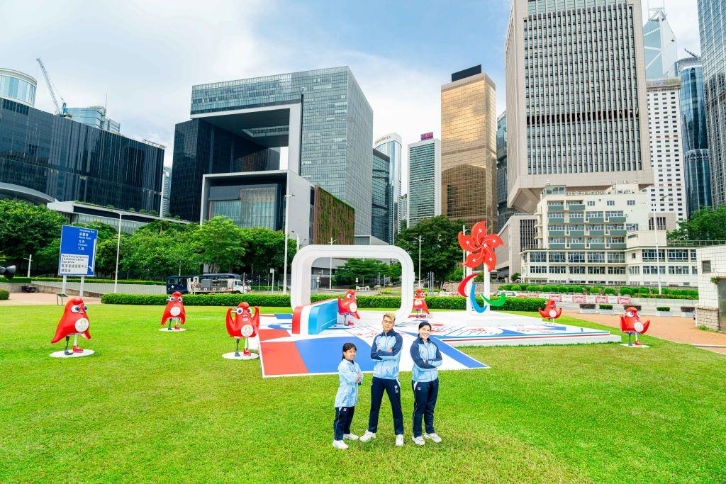 金鐘添馬公園設巴黎2024殘疾人奧運會主題裝置