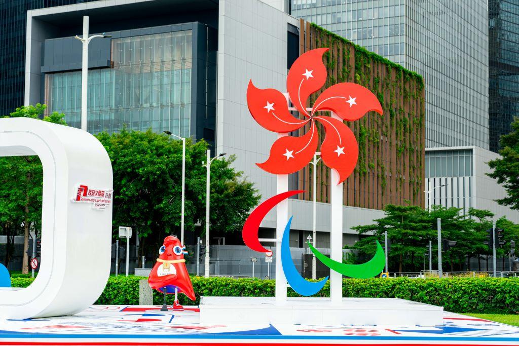 金鐘添馬公園設巴黎2024殘疾人奧運會主題裝置