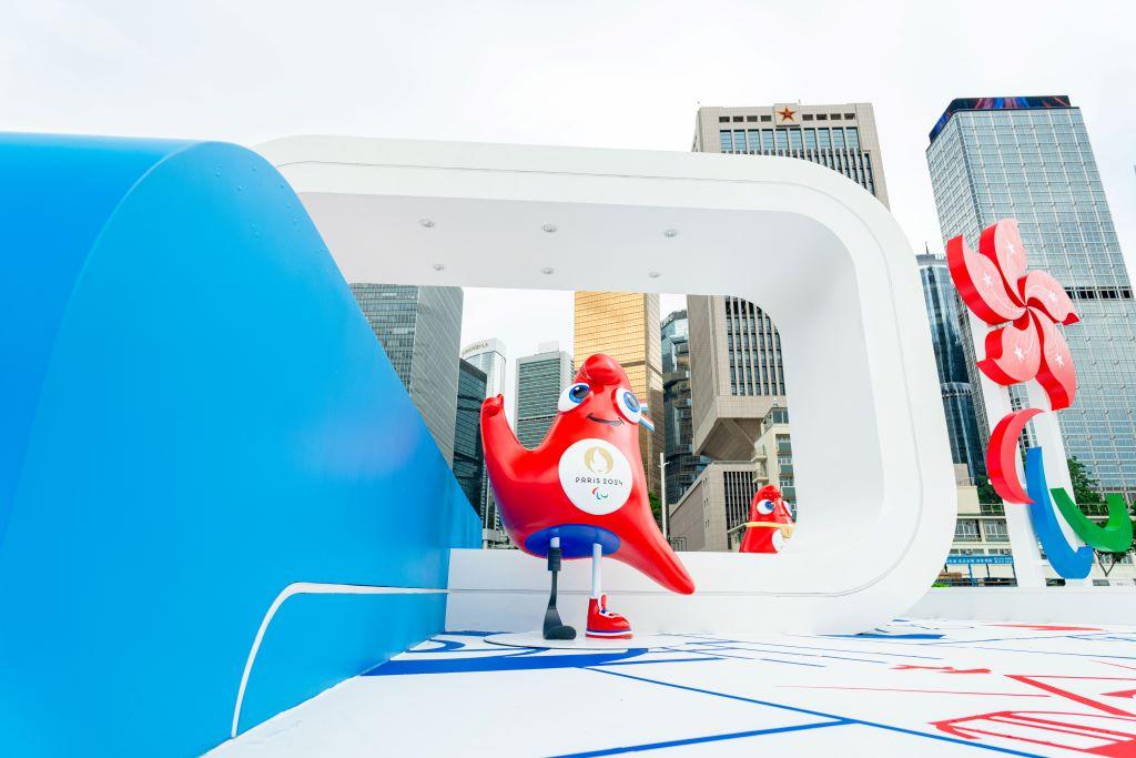 金鐘添馬公園設巴黎2024殘疾人奧運會主題裝置