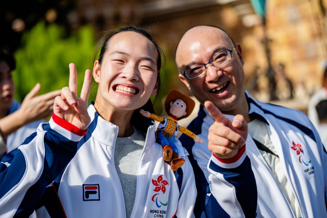 香港迪士尼樂園度假區舉行2024國際復康日暨殘奧會中國香港代表團祝捷慶典