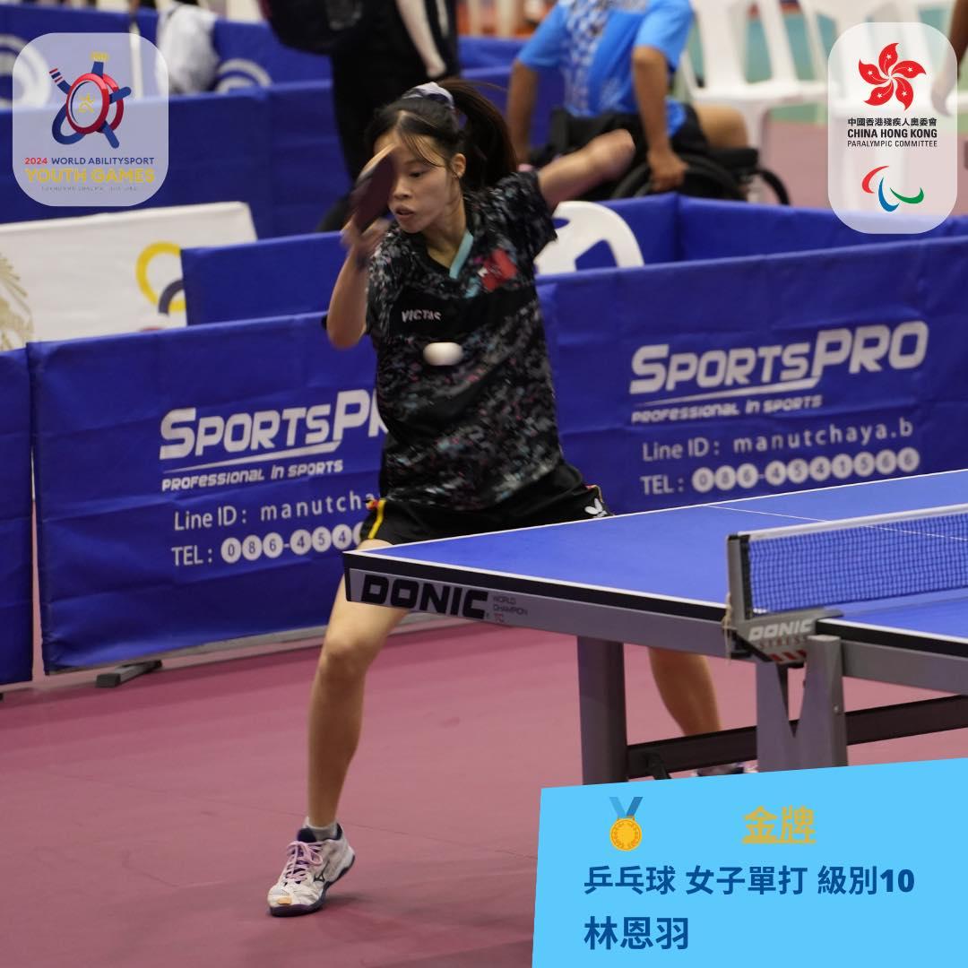 港隊勇奪世界展能青年運動會5面獎牌