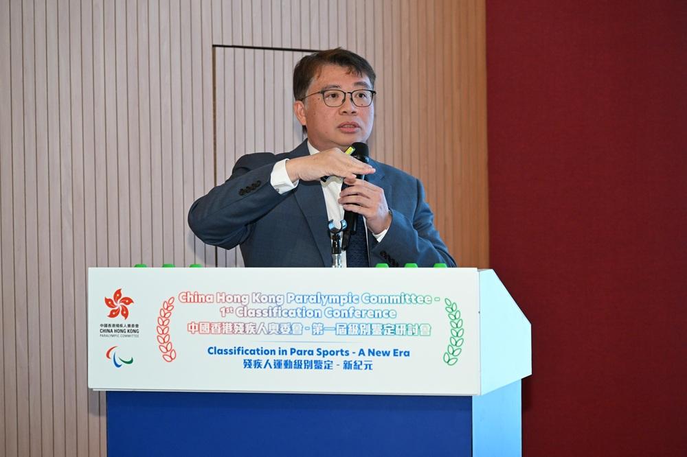 Chief Classification Consultant of China Hong Kong Paralympic Committee (HKPC) Dr Chung Wai-man.