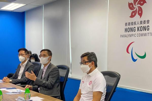 Mr. Yeung shared his views on the development of Para sports in Hong Kong 